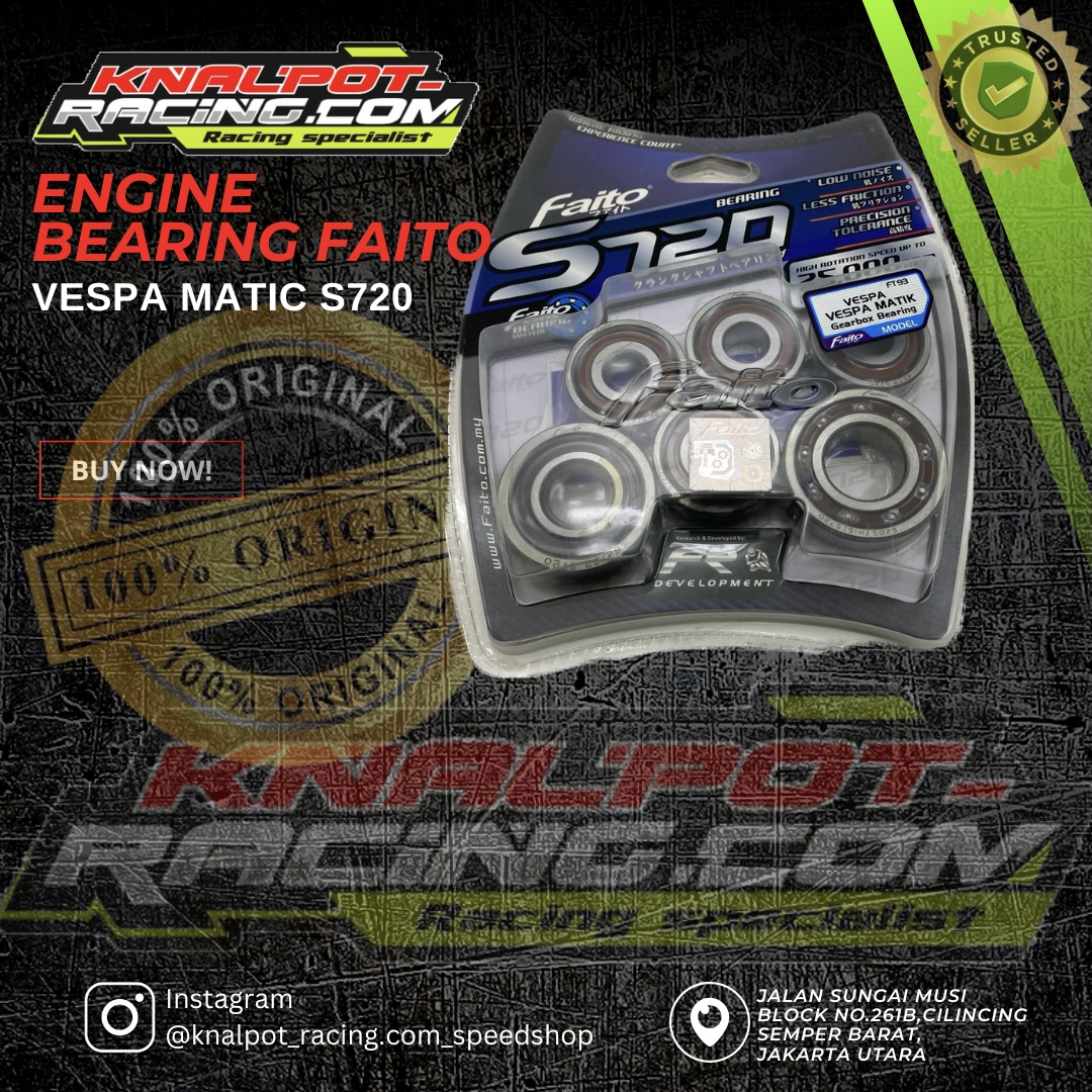 ENGAIN BEARING MESIN FAITO S720 VESPA MATIC FAITO